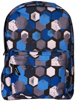 Ghiozdan Classic, albastru cu negru, S-cool
