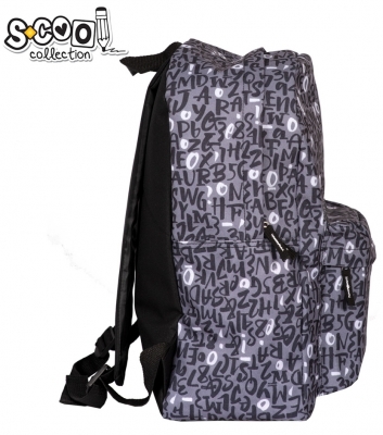 Ghiozdan classic, gri, S-Cool