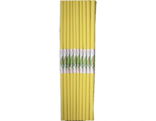Hartie creponata 50x200cm, galben lamaie, 10 role, Happy Color