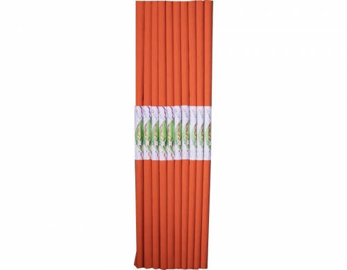 Hartie creponata 50x200cm, rosu aprins, 10 role, Happy Color