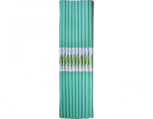 Hartie creponata 50x200cm, cyan pastel, 10 role, Happy Color