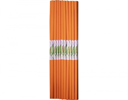 Hartie creponata 50x200cm, portocaliu, 10 role, Happy Color