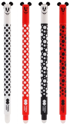 Roller gel cu rescriere, 0.5 mm, albastru, Miko Pops, Happy Color, diverse culori