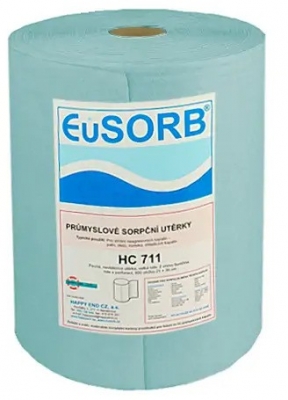 Prosop industrial EuSORB, netesut, Protext Plus, turcoaz, rola