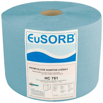 Prosop de hartie EuSORB cu trei straturi BASIC Plus de unica folosinta