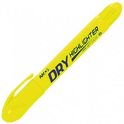 Textmarker Dry Highlighter Twist-Up Yellow Amos