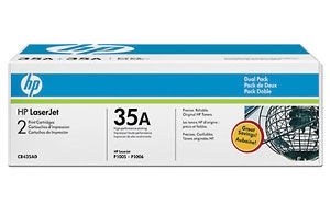 Dual Pack Cartus Toner Nr.35A Cb435Ad 2X1,5K Original Hp Laserjet P1005