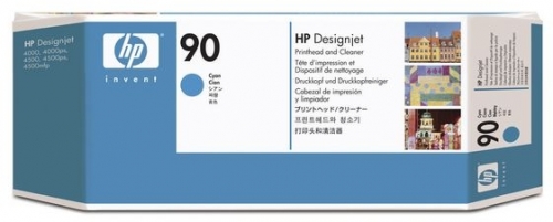 Cap Imprimare & Cleaner Cyan Nr.90 C5055A Original Hp Designjet 4000