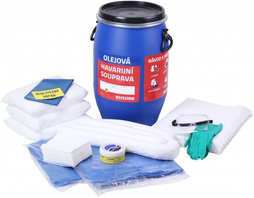 Kit de urgenta HSB 60 EuSORB, ulei, 56 l, bord de scurgere