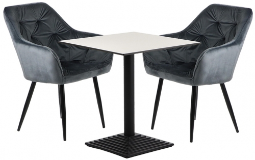 Scaun dining HTS-D19G Dark Grey Stema Partner