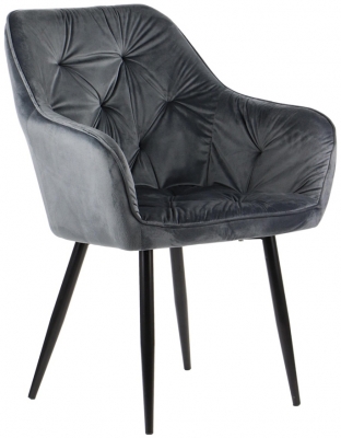 Scaun dining HTS-D19G Dark Grey Stema Partner