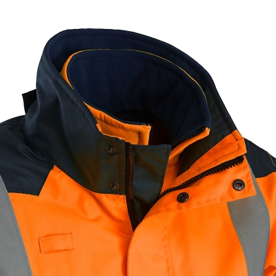 Geaca de iarna multifunctionala reflectorizanta si jacheta softshell, portocaliu,  Wizard, Rock Safety