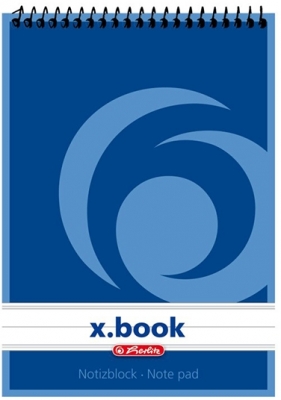 Bloc notes cu spira A6, 50 file, dictando, X.Book, Herlitz
