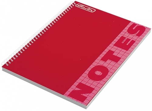 Caiet cu spira, A6, 200 file, matematica, Trend, diverse culori, Herlitz