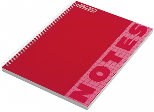 Caiet cu spira, A6, 200 file, matematica, Trend, diverse culori, Herlitz