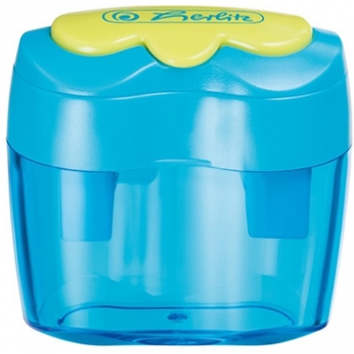 Ascutitoare plastic dubla, bicolora, diverse modele, Herlitz