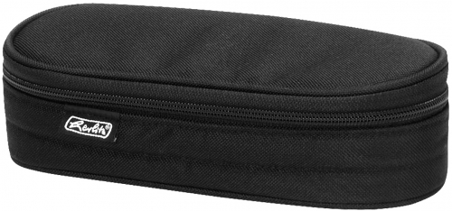 Penar tip etui oval, negru, Herlitz