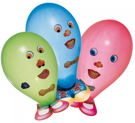 Baloane funny face 6 buc/set Herlitz