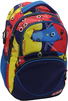Rucsac Zipper Cube, Abstract, Herlitz