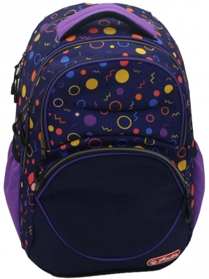 Rucsac Zipper Cube, Patterns, Herlitz