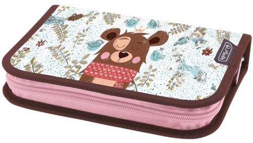 Penar echipat 34 piese, 2 clape, Cute Bear, Herlitz