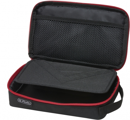 Penar tip etui 2 Go, culoare negru/rosu, Herlitz