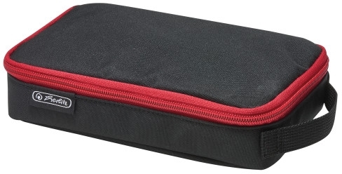 Penar tip etui 2 Go, culoare negru/rosu, Herlitz