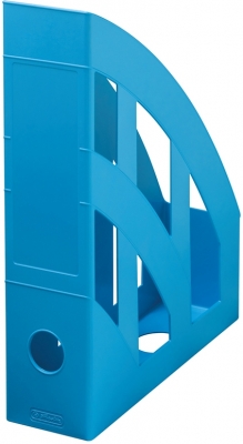 Suport dosare A4 plastic, culoare azuriu, Blue Angel Greenline Herlitz