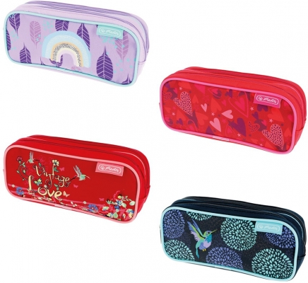 Penar tip etui dublu, diverse modele, fete, Herlitz 