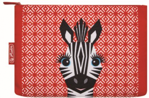 Penar plat, tip etui, Herlitz, motiv Cute Animals Zebra