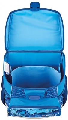 Ghiozdan neechipat Loop, Blue Shark, Herlitz