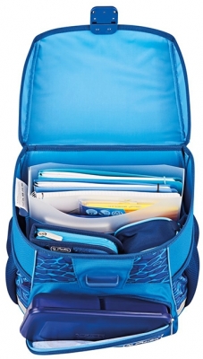 Ghiozdan neechipat Loop, Blue Shark, Herlitz