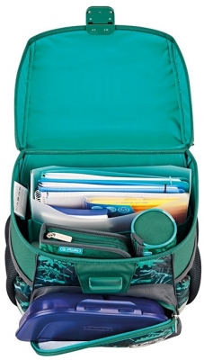 Ghiozdan neechipat Loop, Green Rex, Herlitz