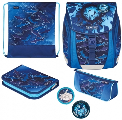 Ghiozdan echipat Filolight Plus, Deep Sea, Herlitz