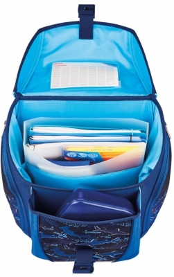Ghiozdan echipat Filolight Plus, Deep Sea, Herlitz