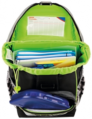 Ghiozdan neechipat Ultralight, Camo Dragon, Herlitz