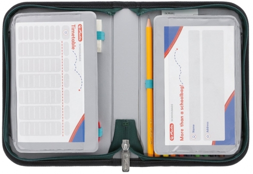 Penar echipat, 31 piese, cu 2 clape, Green Rex, Herlitz