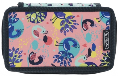 Penar echipat, 31 piese, 3 fermoare, Fancy Peacock, Herlitz