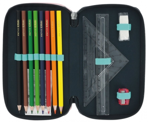 Penar echipat, 31 piese, 3 fermoare, Fancy Peacock, Herlitz