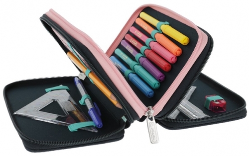 Penar echipat, 31 piese, 3 fermoare, Fancy Peacock, Herlitz