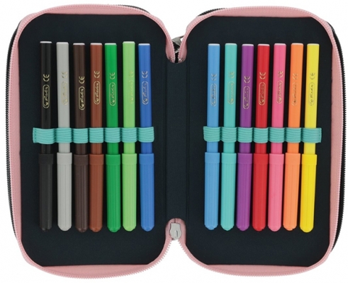 Penar echipat, 31 piese, 3 fermoare, Fancy Peacock, Herlitz