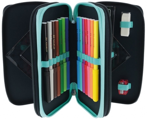 Penar echipat, 31 piese, 3 fermoare, Sweet Jungle, Herlitz