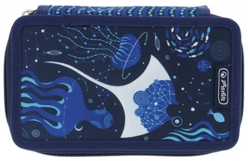 Penar echipat, 31 piese, 3 fermoare, Deep Ocean, Herlitz