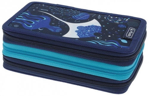 Penar echipat, 31 piese, 3 fermoare, Deep Ocean, Herlitz