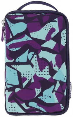 Penar tip etui 2 go, Camo, violet, Herlitz