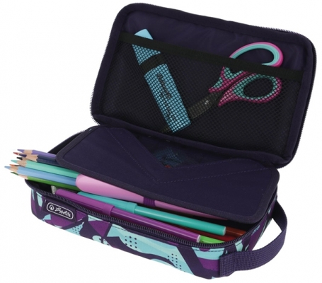 Penar tip etui 2 go, Camo, violet, Herlitz