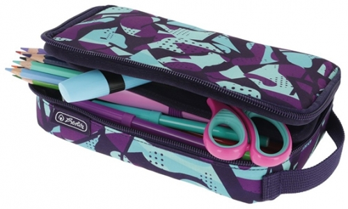 Penar tip etui 2 go, Camo, violet, Herlitz