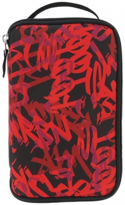 Penar tip etui 2 Go, Graffiti,  rosu/negru, Herlitz