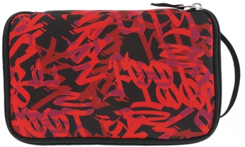 Penar tip etui 2 Go, Graffiti,  rosu/negru, Herlitz