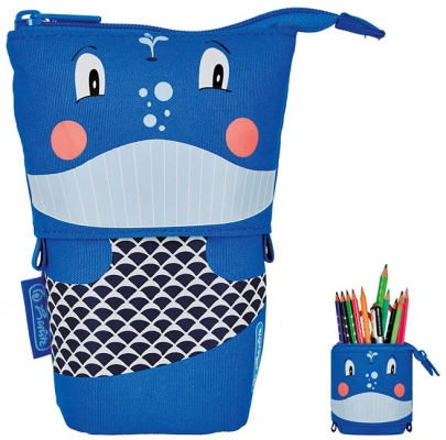 Penar tip suport instrumente de scris, 2 in 1, Whale, Herlitz